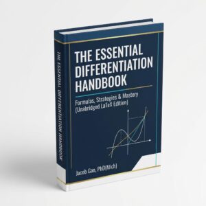 Front cover mockup of The Essential Differentiation Handbook by Jacob Gan, PhD